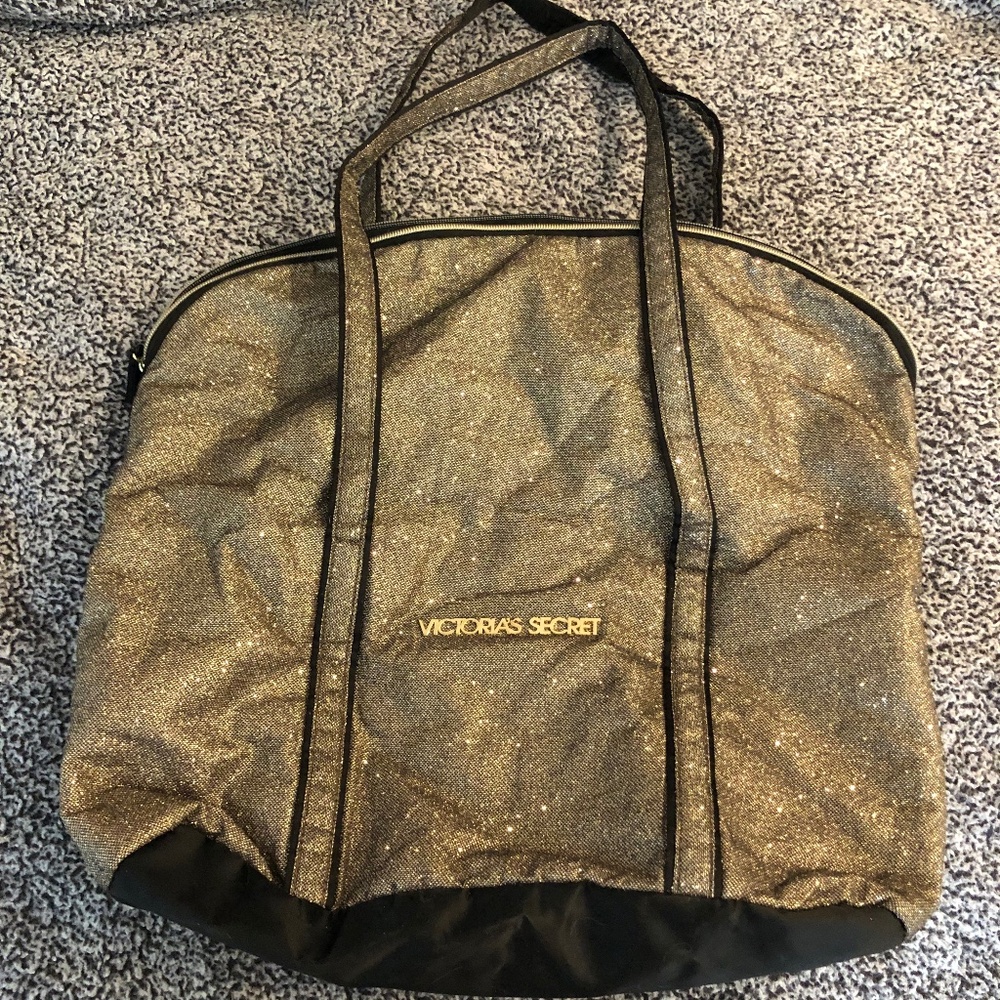 Victoria’s Secret Shimmer gold tote